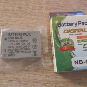 Batterie compatible Canon NB-5L – 1400 mAh, 3,7 V