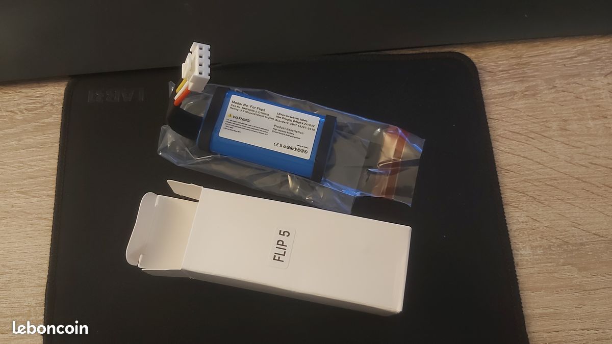 Batterie compatible JBL Flip 5 / Flip 6 / Link Portable – 5200 mAh, 3,7 V — vue 2