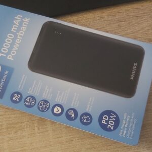 Batterie externe Philips 10 000 mAh – Charge rapide PD 20 W, USB-C